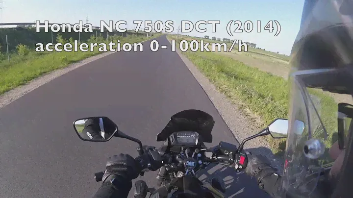 Honda NC 750S DCT acceleration 0-100 km/h